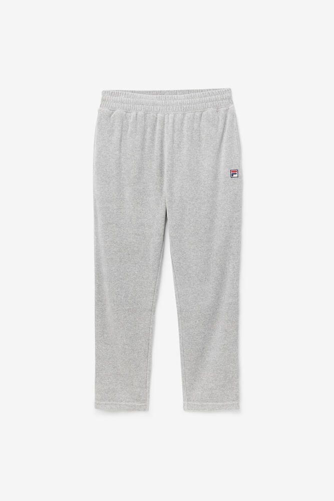 Fila Pants Mens Grey - O-fit Velour - Philippines 3461978-DR